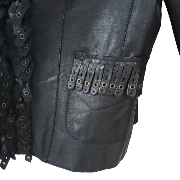 Benedetta Novi Black Fringe Jacket - Picture 5 of 7